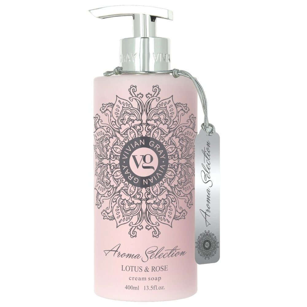 Vivian Gray Aroma Selection Lotus & Rose Cream Soap 13.5 Fl Oz - Picture 1 of 3